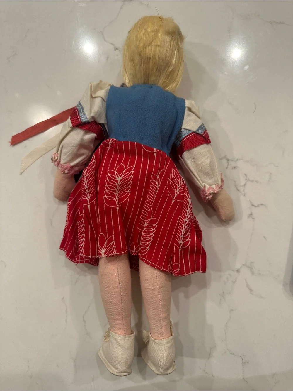 Handmade Midcentury Polish Folk Doll